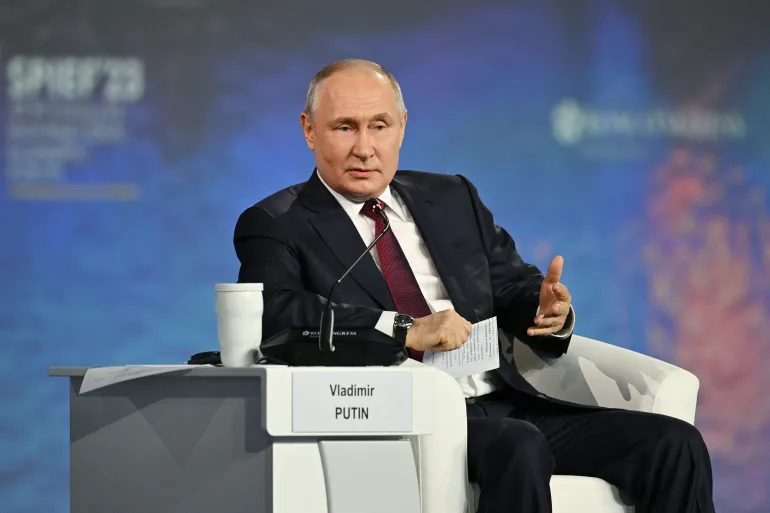 Vladimir Putin, the president of Russia,23